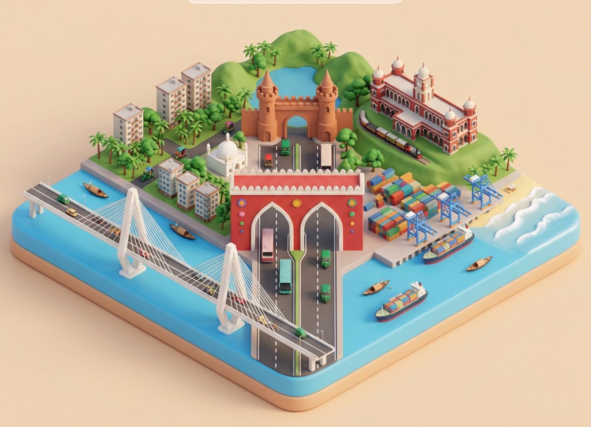 Chattogram: the City Gate, the port, the hills and the Karnaphuli