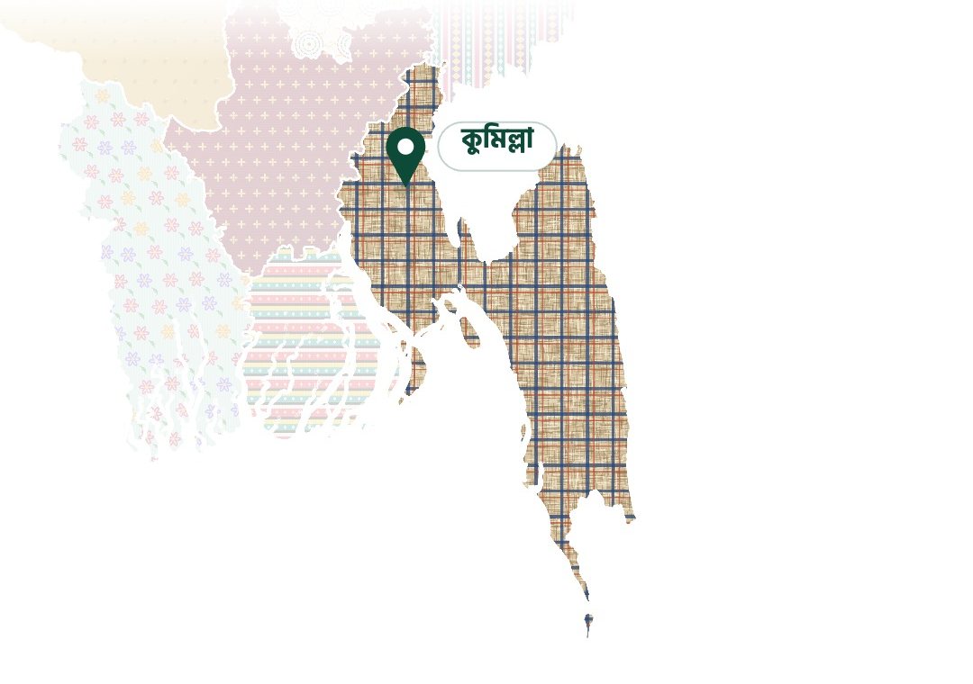 Chattogram division in the video, in the khadi pattern