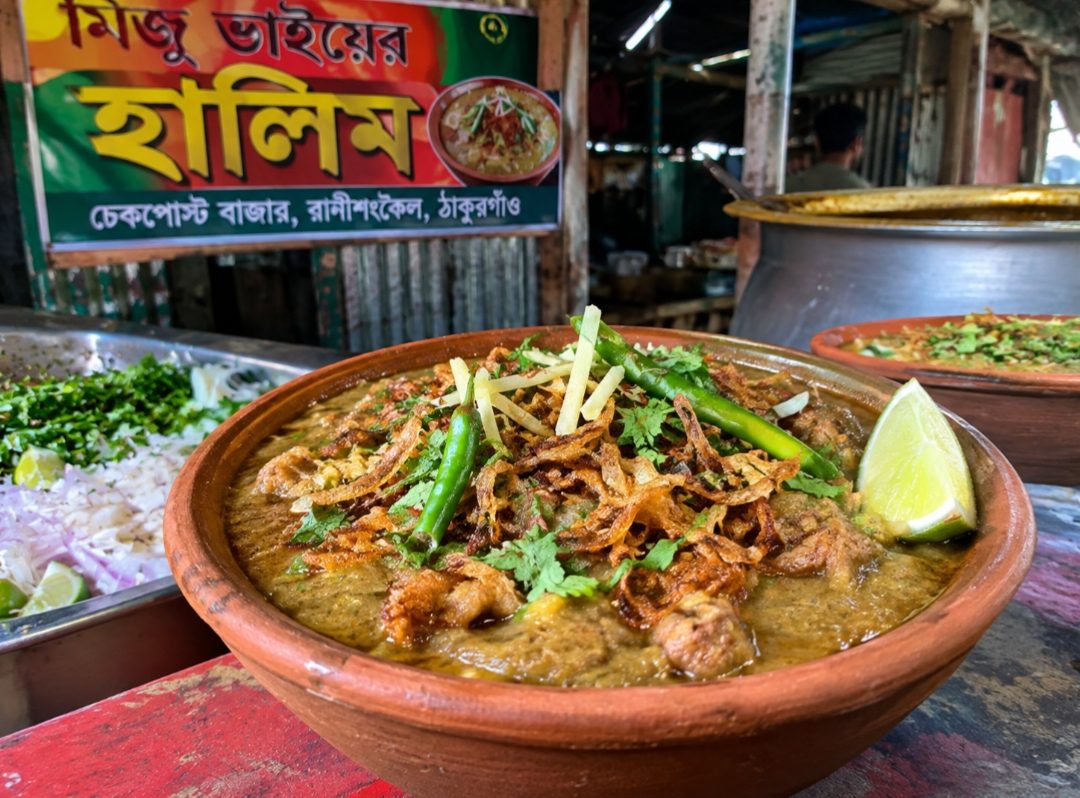 চেকপোস্ট বাজারের মিজু ভাইয়ের হালিম, রাণীশংকৈল উপজেলা, চেকপোস্ট বাজার, ঠাকুরগাঁও
